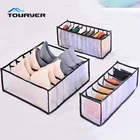 Ящик для хранения нижнего белья, бюстгальтеров, нейлоновый шкаф с перегородками, коробка для хранения кружевного нижнего белья, шарфов, носков, бюстгальтеров, складная стойка для хранения