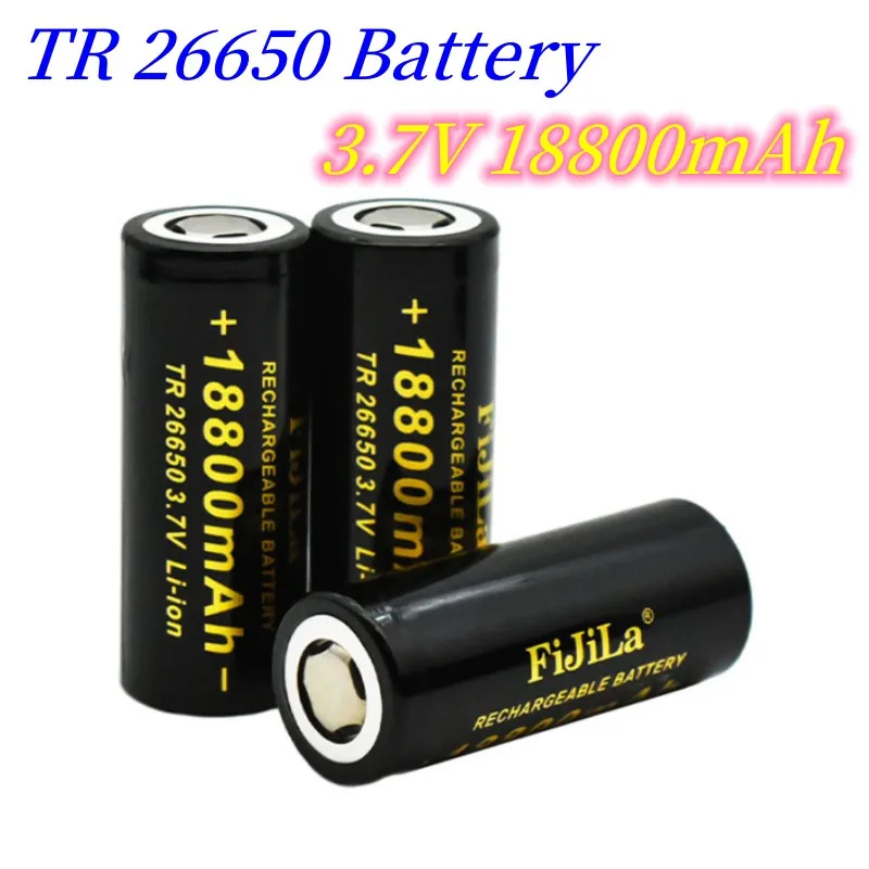 

2022 New Original 26650 3.7V 18800mAh battery 50A lithium ion rechargeable battery for 26650 LED flashlight