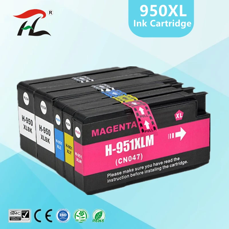 

Compatible for HP 950XL for 951XL For HP950 ink cartridge 950 951 Officejet Pro 8600 8610 8615 8620 8630 8625 8660 8680 Printer