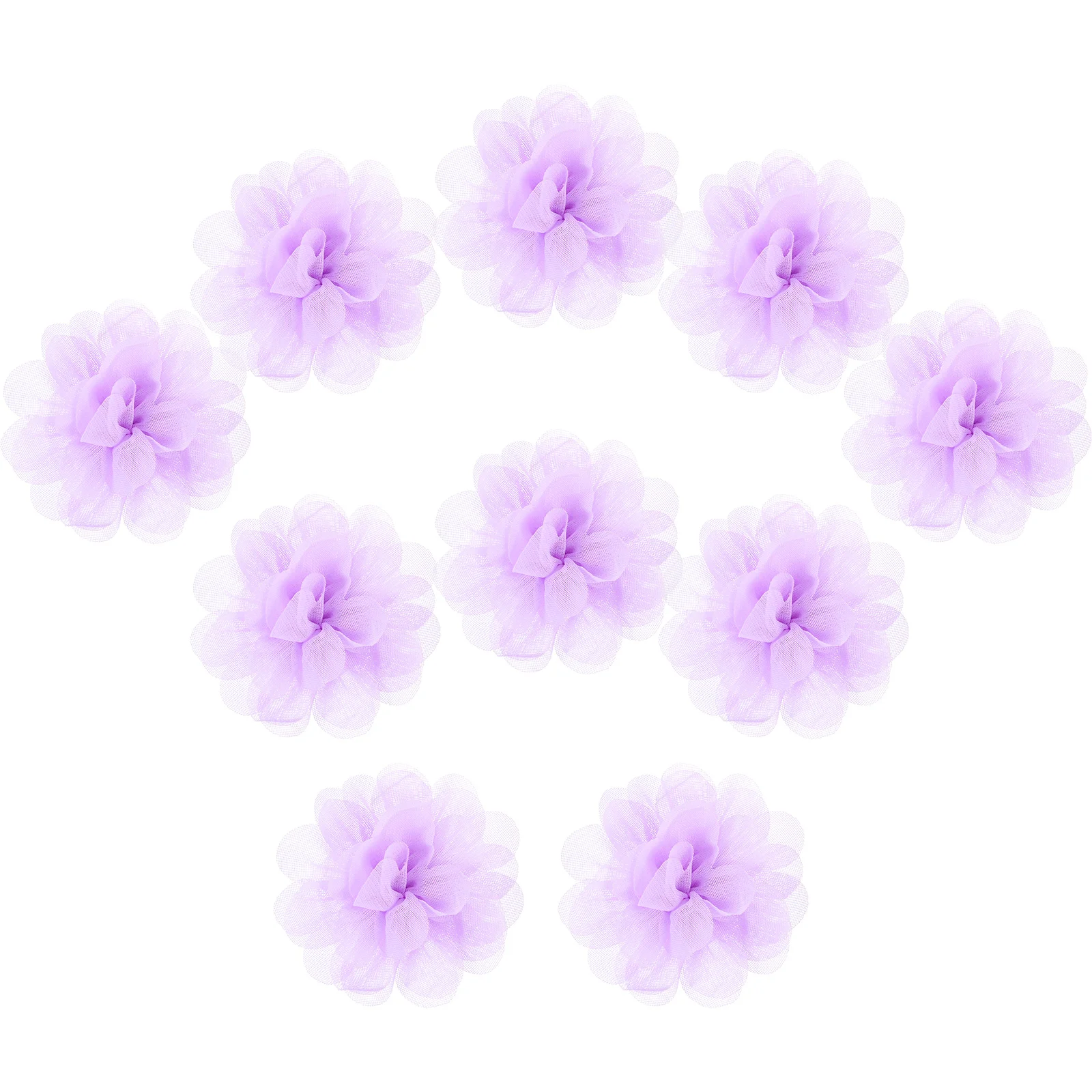 10 шт. аксессуары для волос с цветами головки искусственных цветов украшения