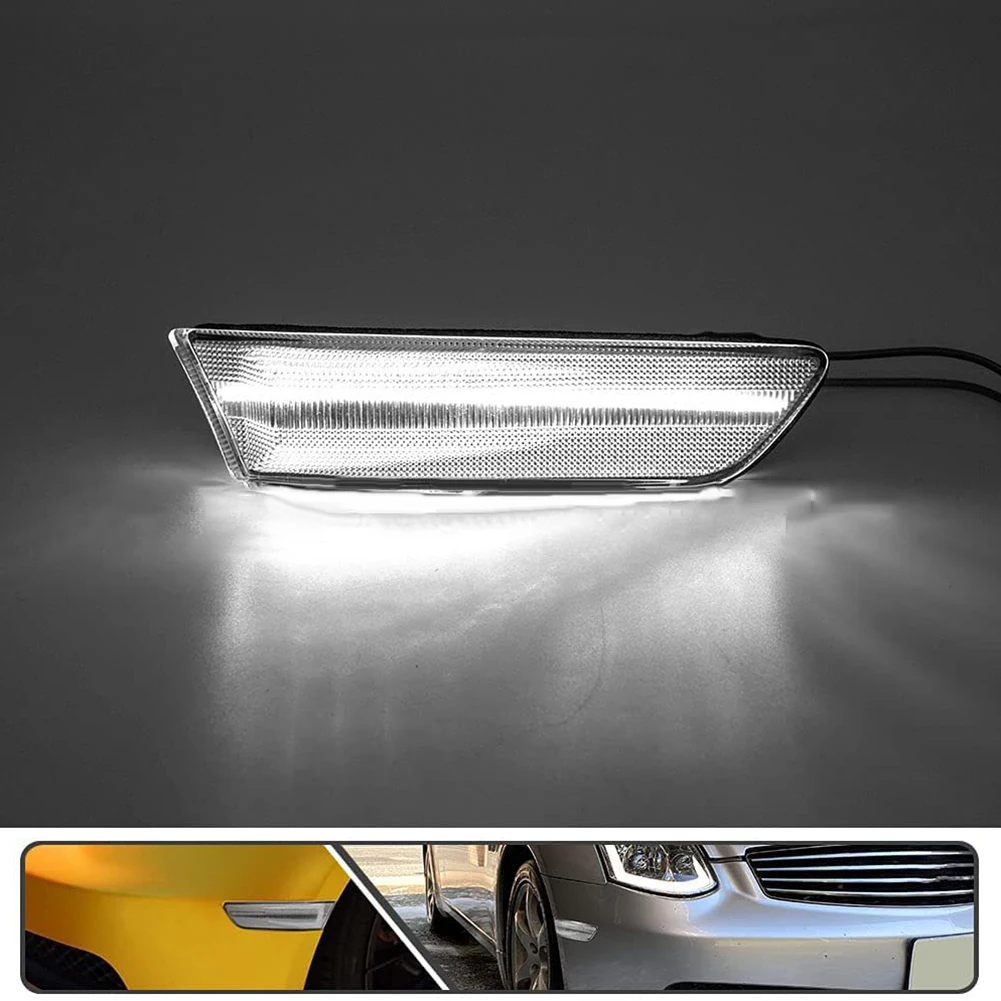 

Car Fender Light Clear Lens Front Bumper Practical To Use Side Marker Light Waterproof For Nissan Skyline V35 Coupe