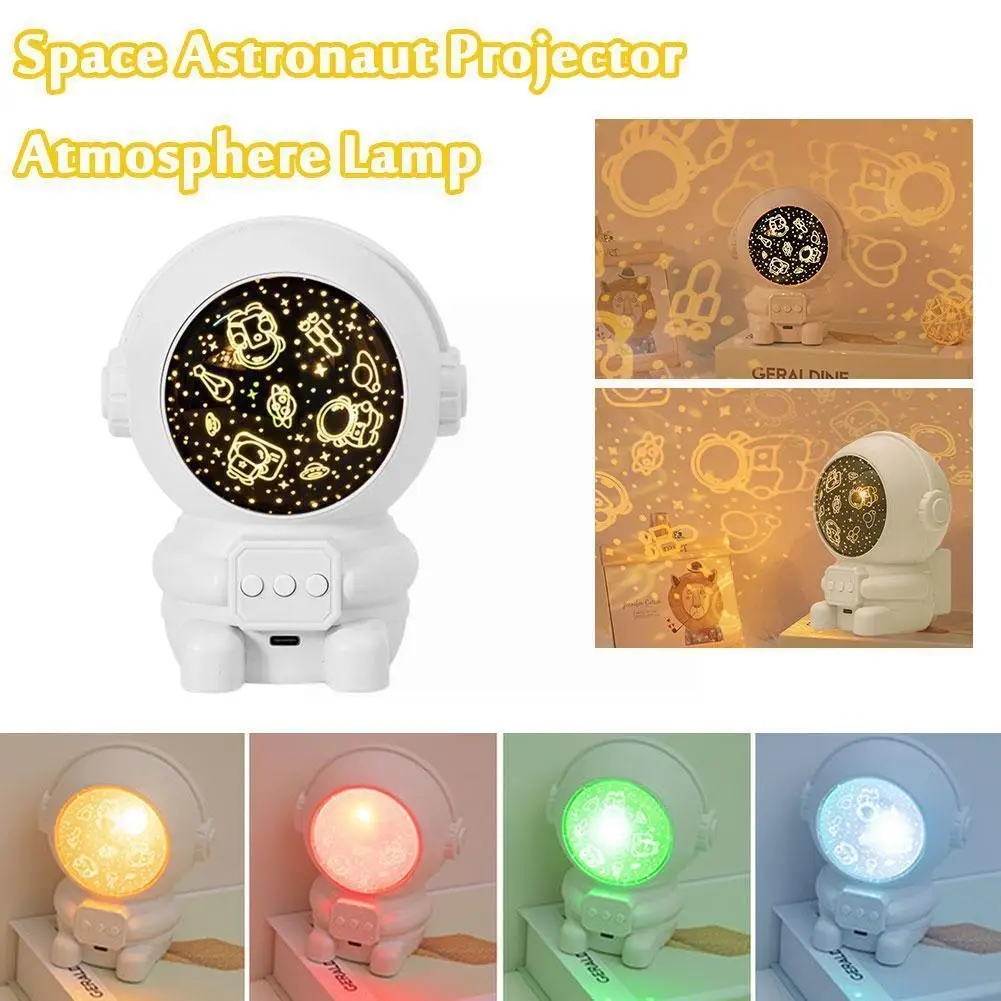 

Astronaut Starry Projector 360° Adjustable Projector Light Usb Spaceman Night Light For Kids ​gift For Bedroom Game Q1o9