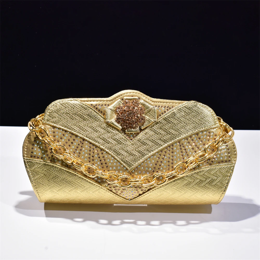 Новое поступление вечерняя сумка на плечо с цепочкой вечерние сумки со стразами