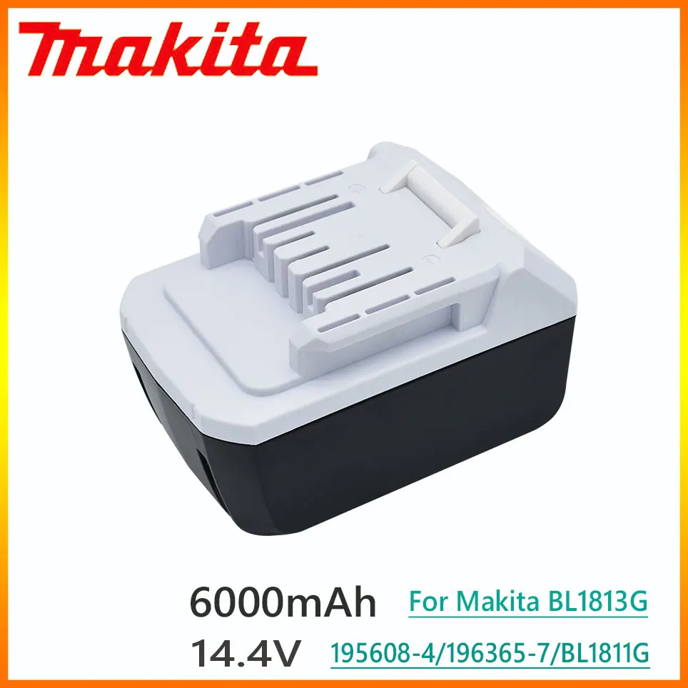 

6.0Ah/6000mAh Makita Mak 14.4V Li-ion BL1415G BL1413G 196375-4 UH520D UM165D UR140D DMR106 DF347D For Makita battery pack 86.4Wh