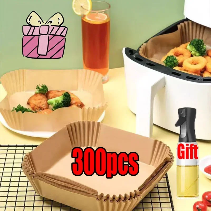 300/50 шт. одноразовая бумага для фритюрницы с антипригарным покрытием выпечки