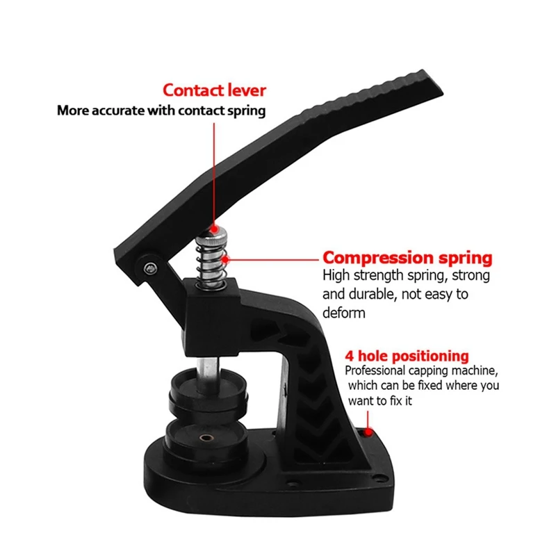 Watch Press Tool With Watch Battery Tool Kit 12 Dies Manual Watch Crystal Front Back Case Cover Screw Press Presser