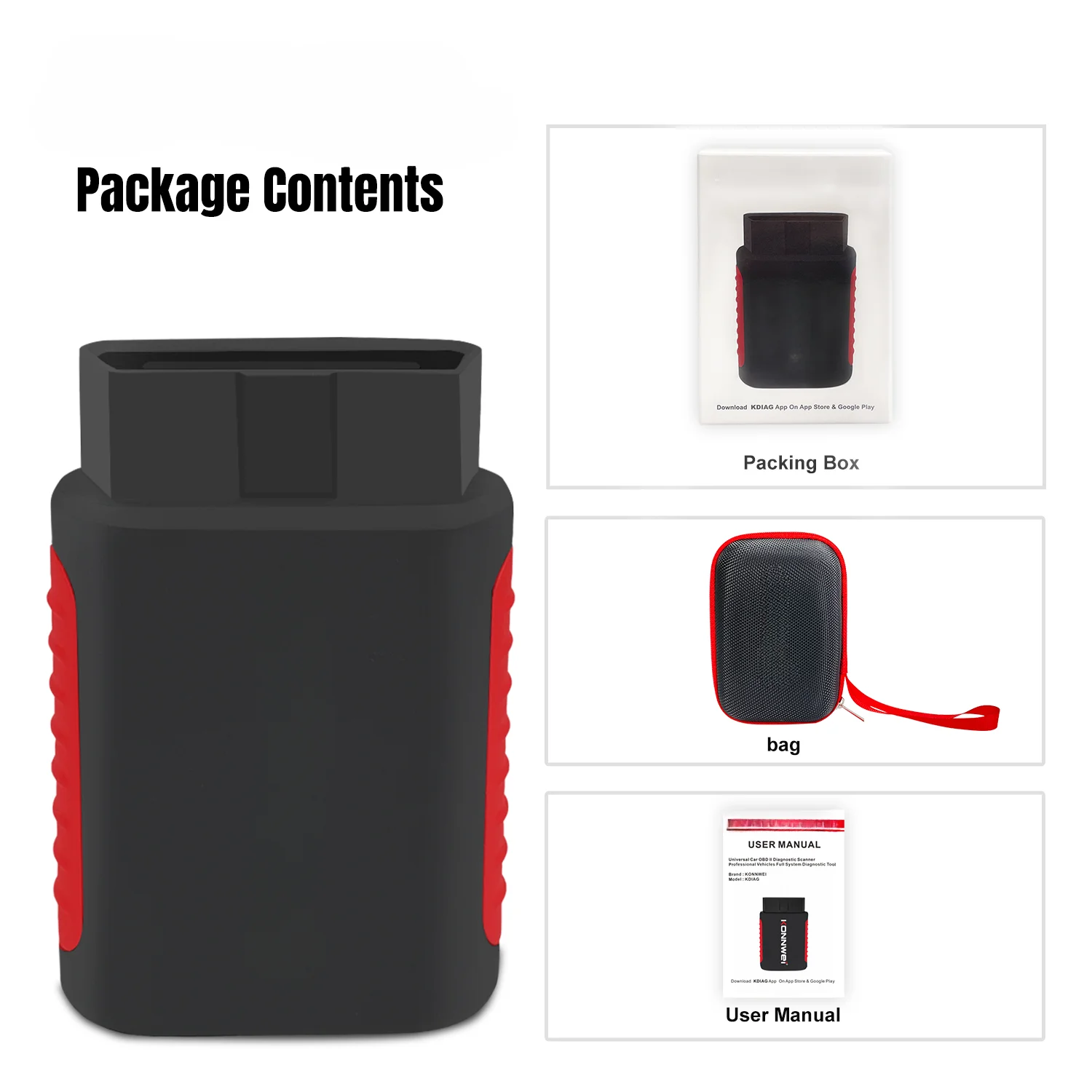 Все программное обеспечение forever Free OBD2 KONNWEI Kdiag сканер Bluetooth с двунаправленным