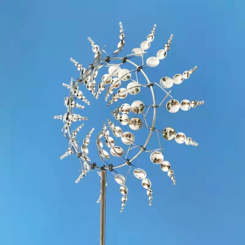 

Outdoor Wind Spinners Wind Catchers Unique and Magical Metal Windmill Yard Patio LAwn Garden Decoration Kinetic Sculpture 2022