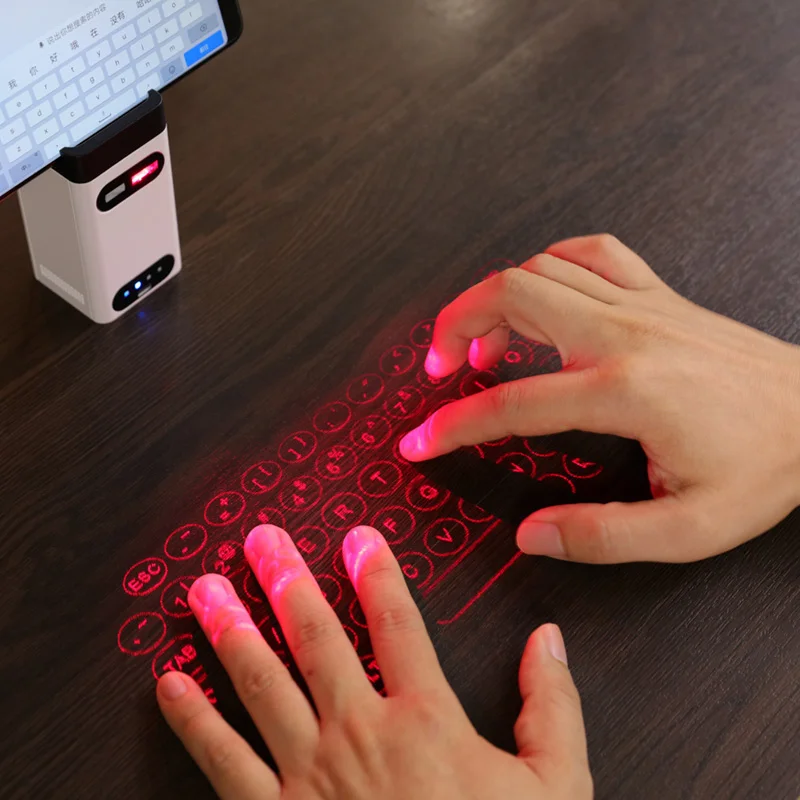 

Портативная Bluetooth виртуальная лазерная клавиатура, беспроводная проекционная сенсорная мини-клавиатура для компьютера, телефона, ноутбука с функцией мыши