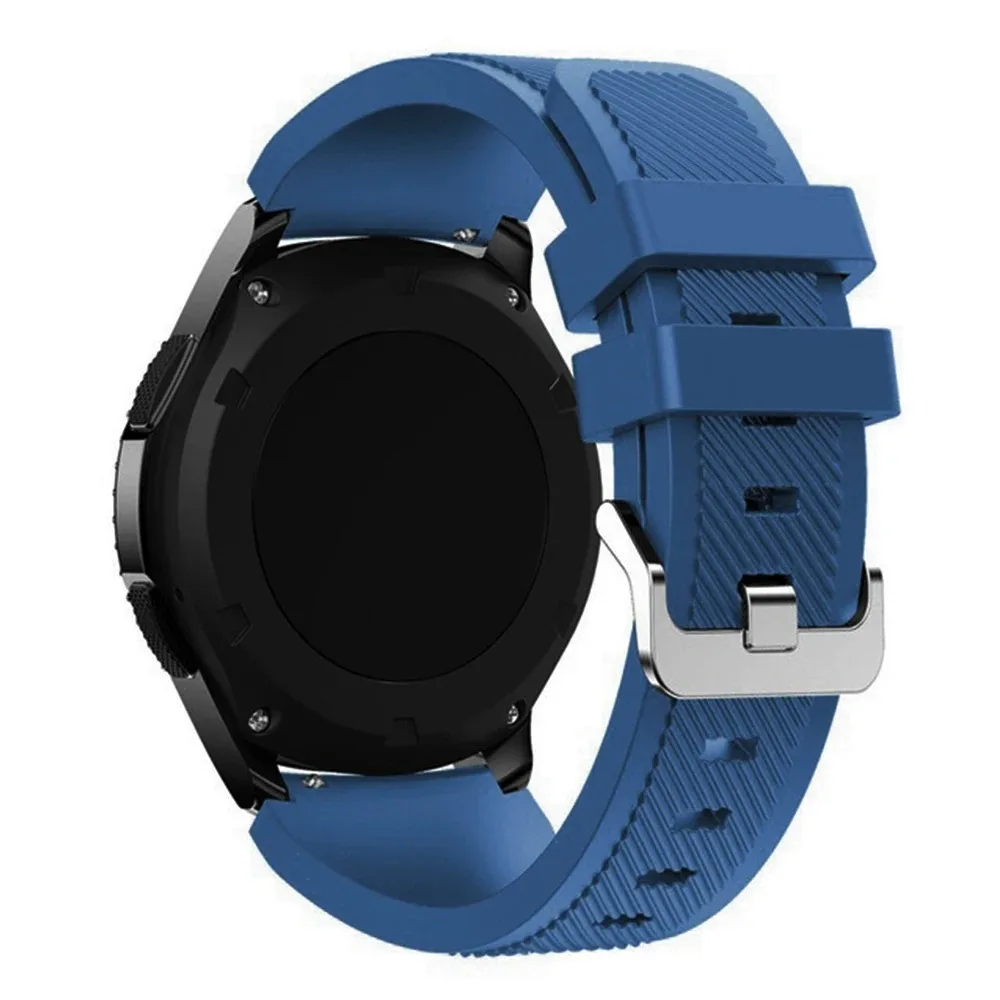 Фото Силиконовый ремешок 22 мм для Xiaomi Watch 5/S4 Sport/2 Pro, удобный браслет для Realme Watch 5/S/3 Pro/OPPO Watch S/X2/4 Pro №3