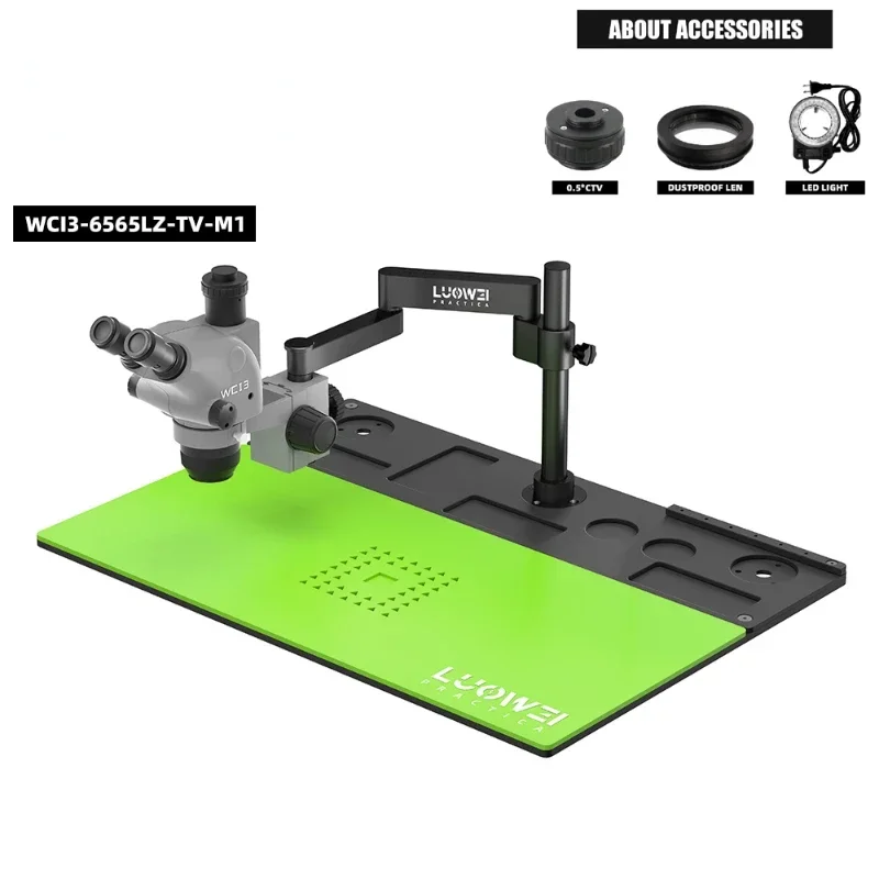 Бинокулярный Тринокулярный Универсальный мобильный микроскоп для WC13 6 5-65X 7-50X