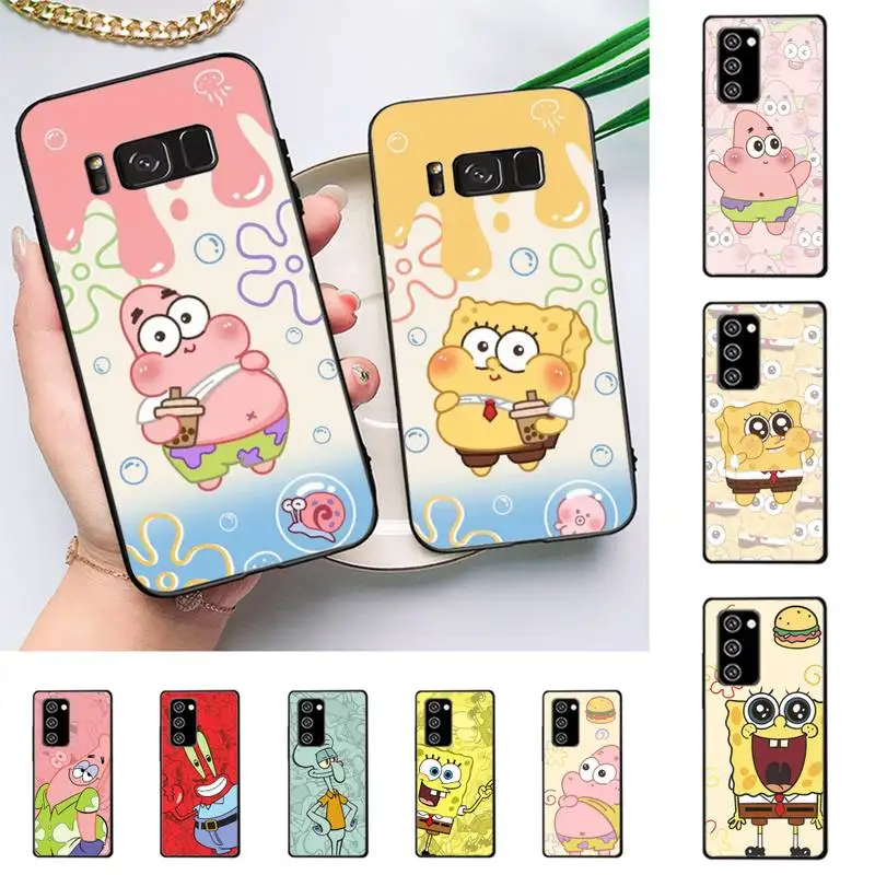 

S-Sponge-Bob- Patrick Star Phone Case for Samsung Note 5 7 8 9 10 20 pro plus lite ultra A21 12 72