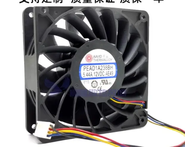 AAVID PEAD1A238BH DC 12 В 5,44 А 120x120x38 мм 4-проводной охлаждающий вентилятор для сервера (art.: 3920cd5685efc) - 3920cd5685efc