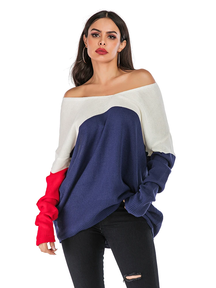 

Женская комбинированная элегантная пикантная Модная рубашка на осень и зиму с длинным рукавом и V-образным вырезом дизайнерский нишевый Американский Ретро Свободный Топ