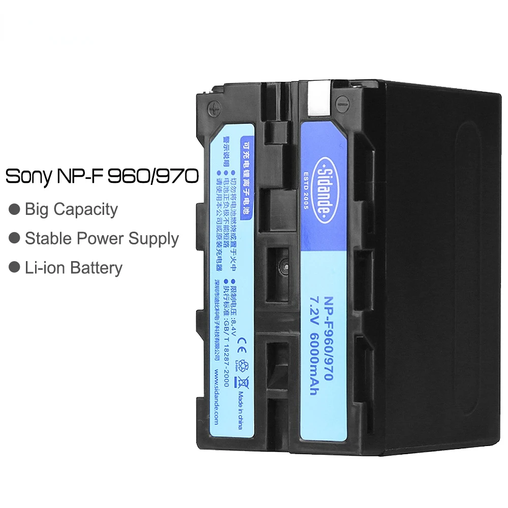 

Аккумуляторная литий-ионная батарея для фотоаппарата NP F970 NP-F970 6600mAh светодиодный светильник Ки Yongnuo Godox