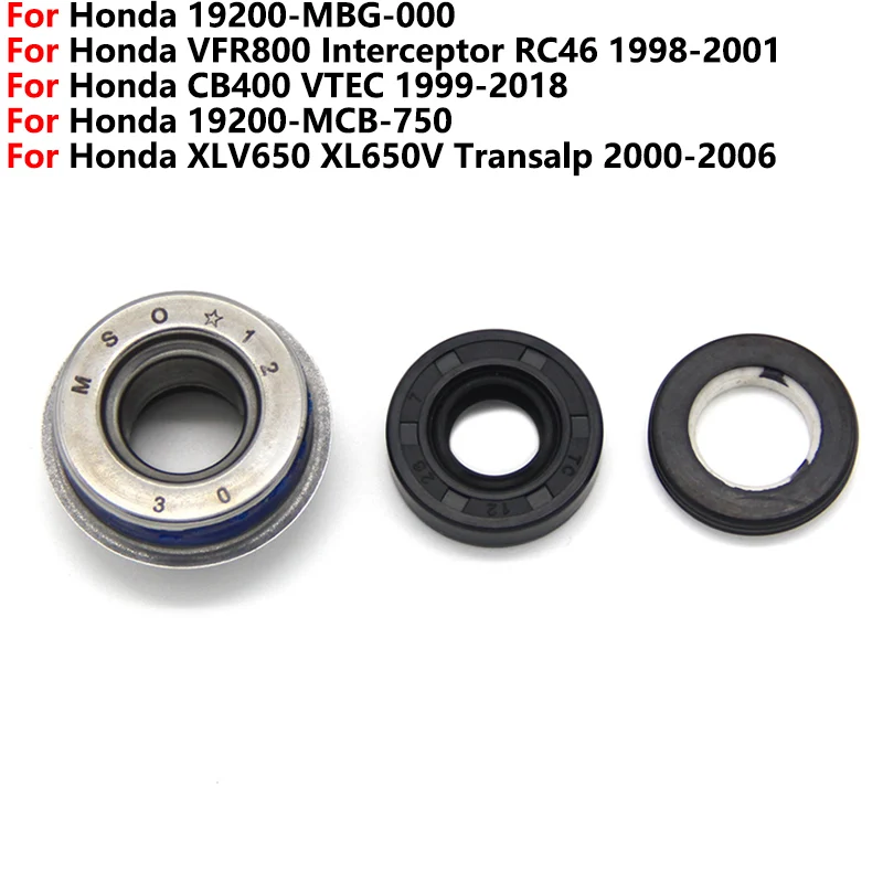 

Уплотнения водяного насоса для Honda VFR800 Interceptor RC46 CB400 VTEC XLV650 XL650V Transalp 19200-MBG-000 19200-MCB-750