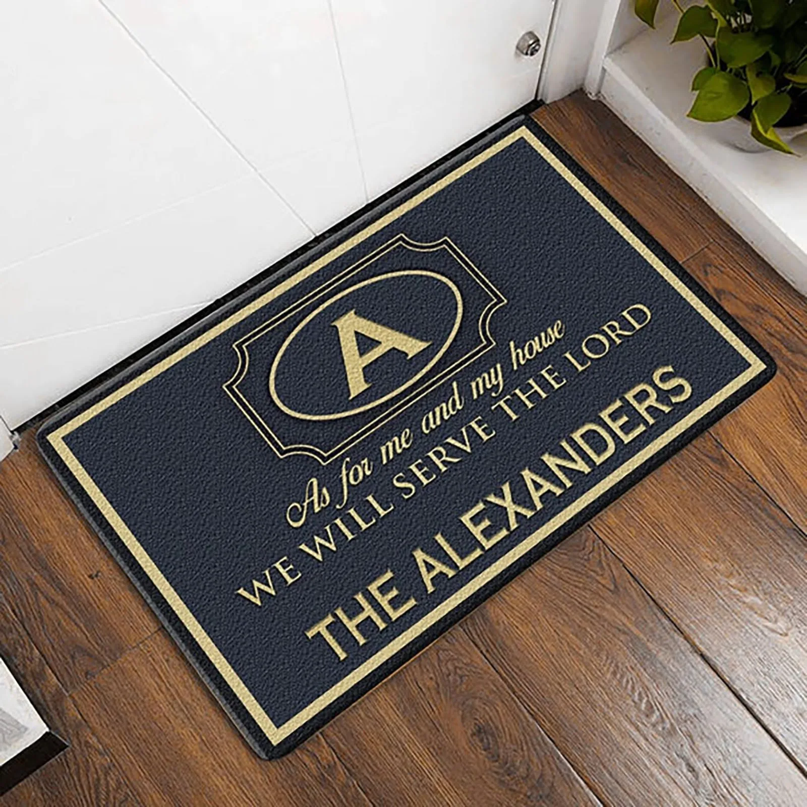 

PERSONALIZED ELEGANT FAMILY HOME SERVE THE LORDs DOORMAT Blankets for Beds Very Big Blanket Light Cool Blanket