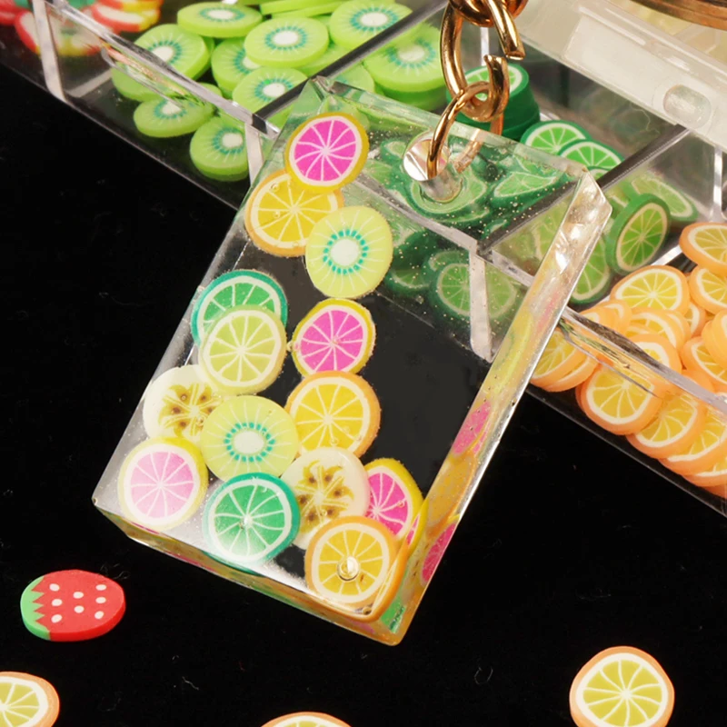 12 фруктовых ломтиков украшение силиконовая форма заполнение сделай сам