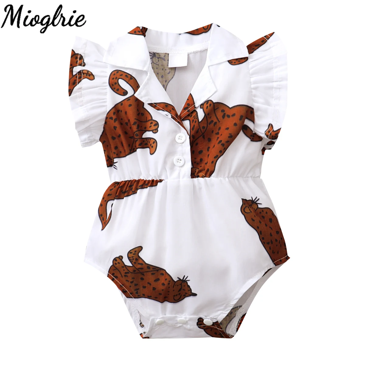 

Боди детское летнее без рукавов с V-образным вырезом и оборками