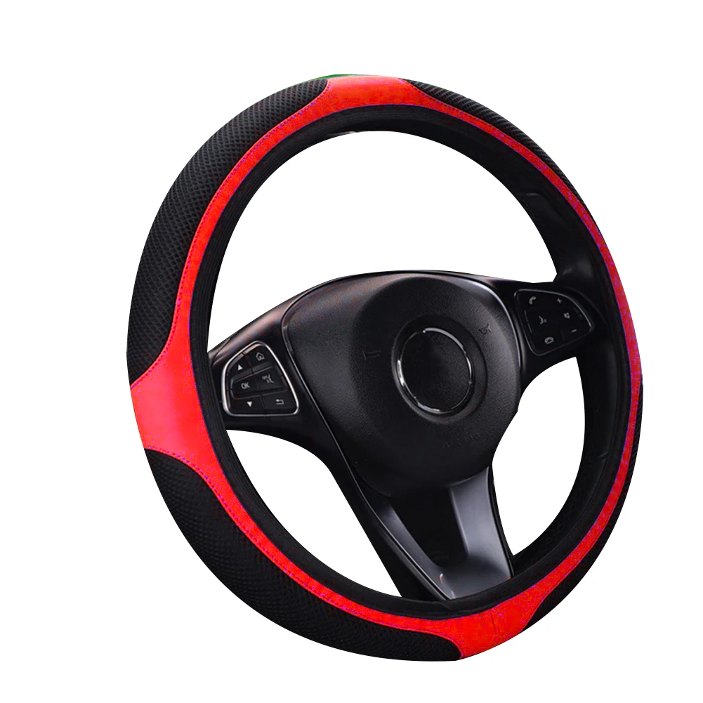 

Car Accessories Steering Wheel Cover Cover Anti-slip Breathable Four Seasons General For 37-38cm Steering Wheel