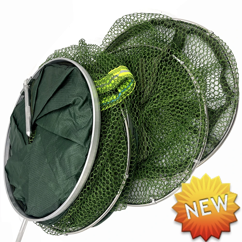 

Portable Fish Basket Tackle Fishing Net Large Storage Quick-drying Nylon Mesh for Outdoor Shore Fishing Trap Net 50KG Capacity