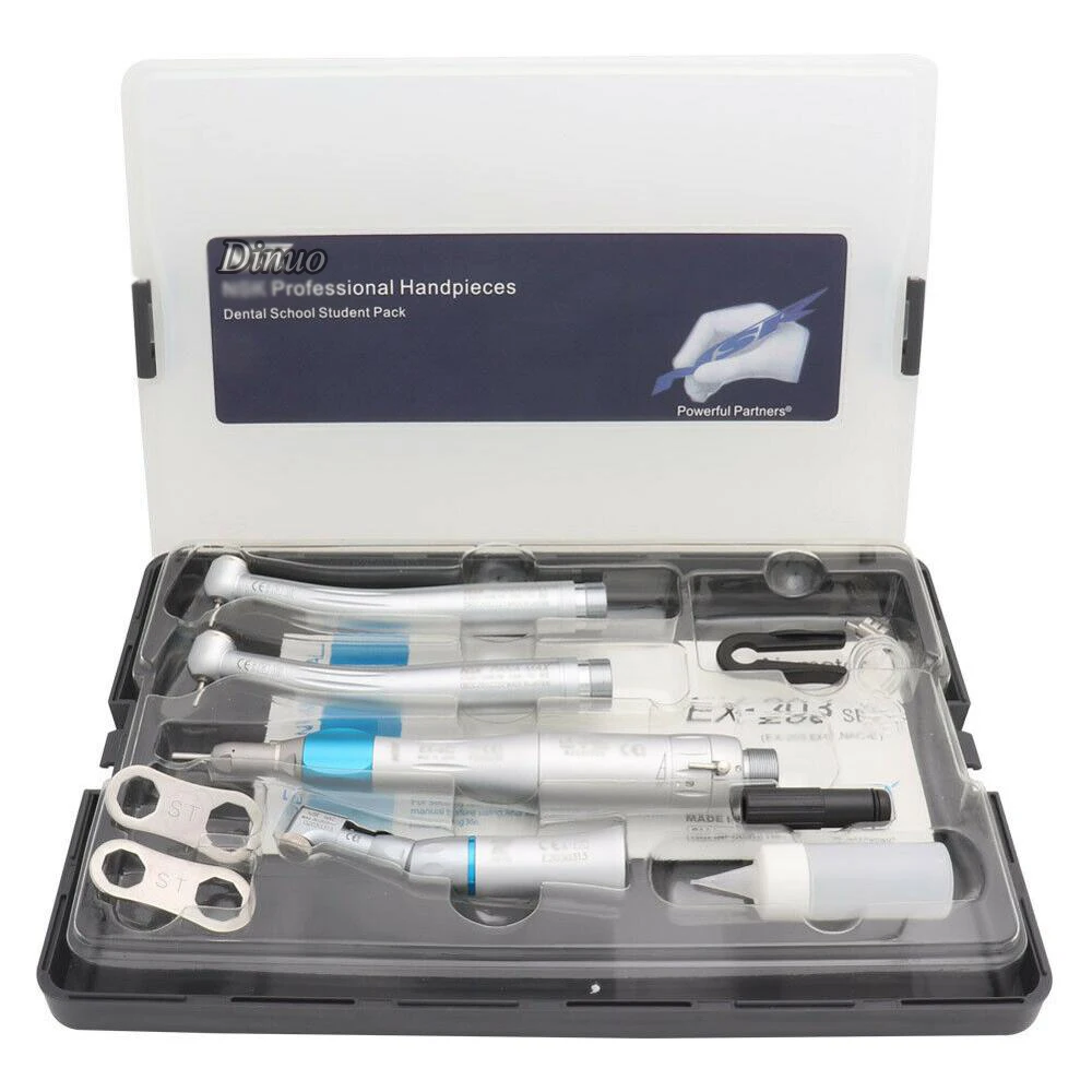 BIG PROMOTION Dental Handpiece Ex-203 Dental Push High & Low Speed Handpiece Turbine Kit Set 2h / 4h For Detistry Euipment