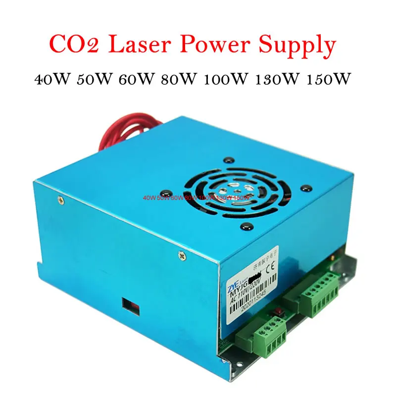 

CO2 Laser Power Source Supply Supplier for CO2 3020 3040 6040 Laser Engraving Cutting Machine 40W 50W 60W 80W 100W 130W 150W