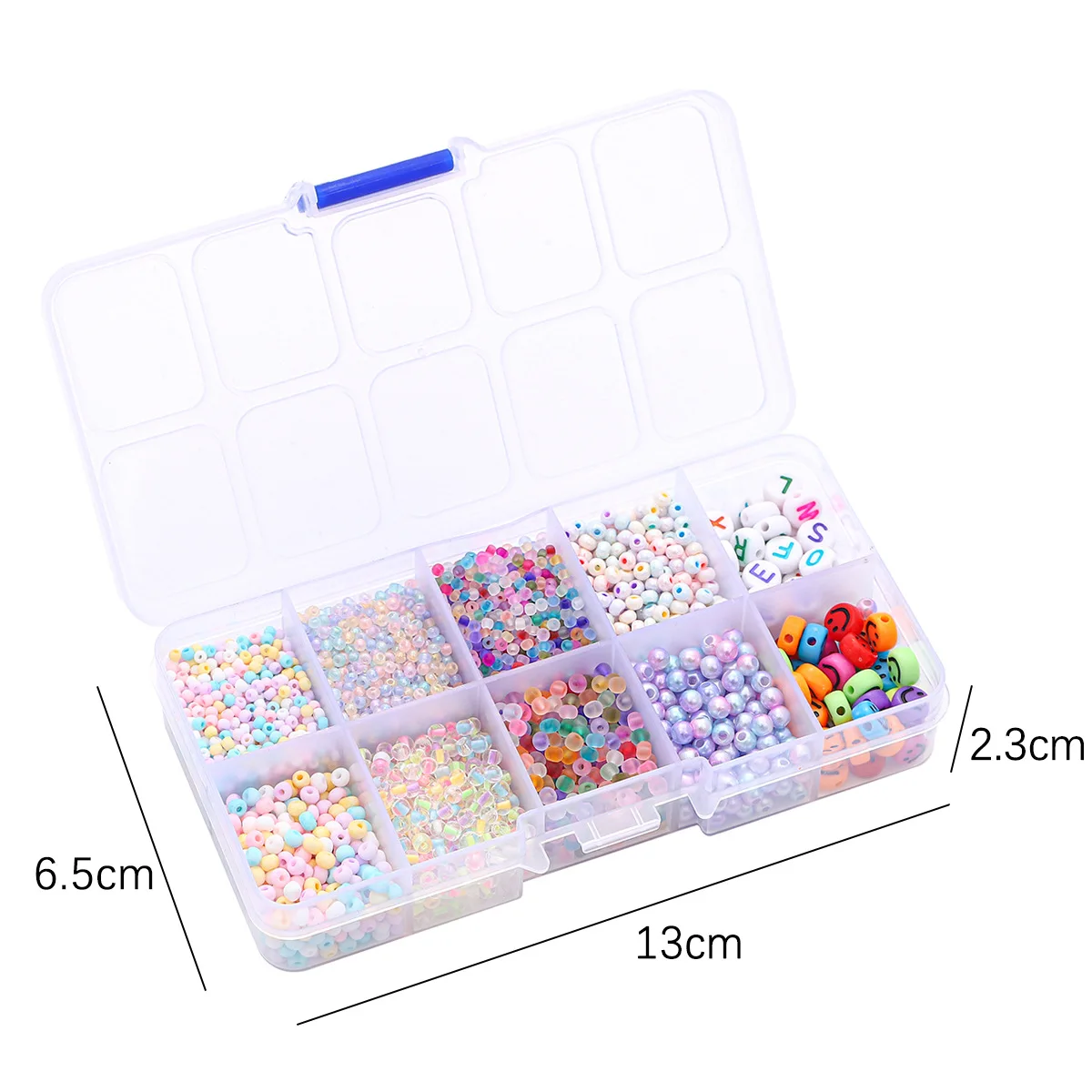 Стеклянные рисовые бусины акриловые зеркальные ручной работы для ожерелья