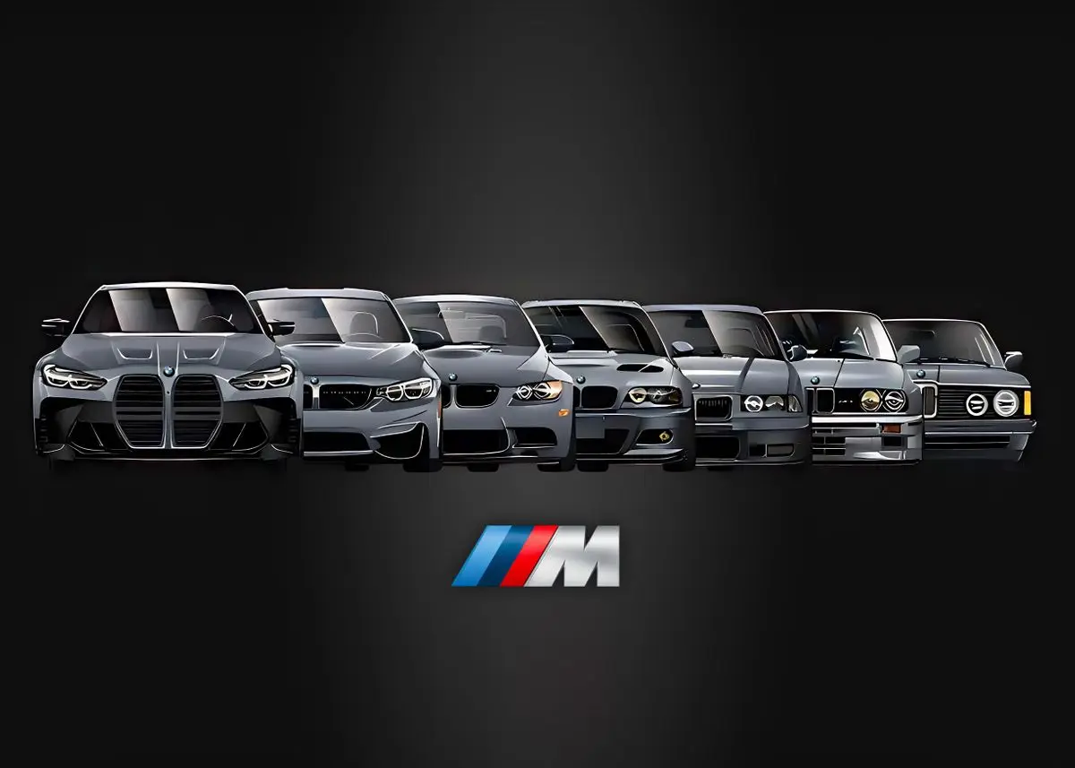 

Картина BMW M Эволюция на холсте