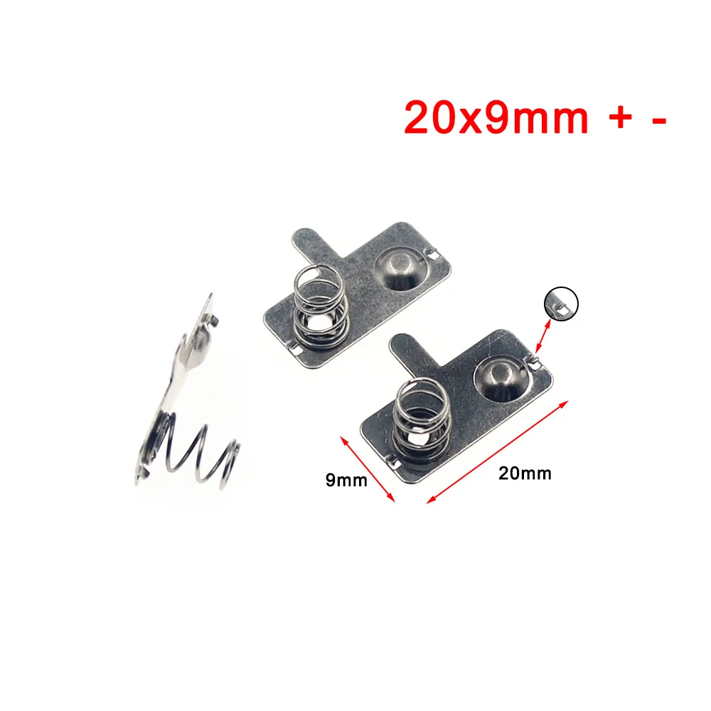 

Пружинные контактные пластины для батарей AA/AAA, серебристые, металлические, 10 шт.