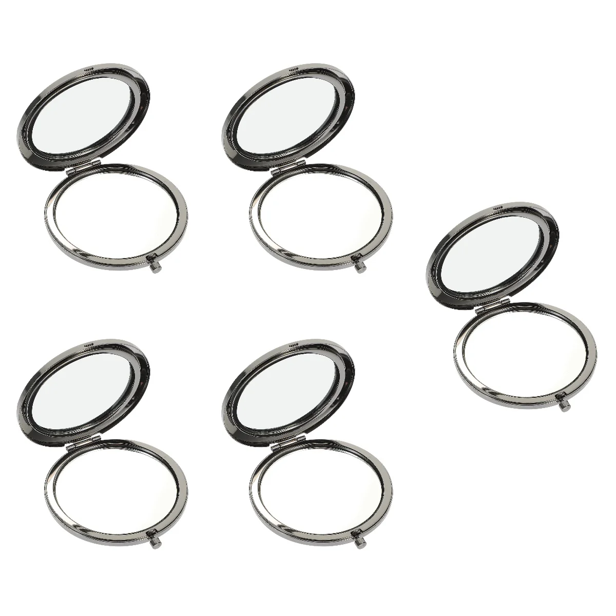 

5pcs Pocket Mirror Portable Folding Mirror Compact Mirror Makeup Mirror Outdoor Mirror