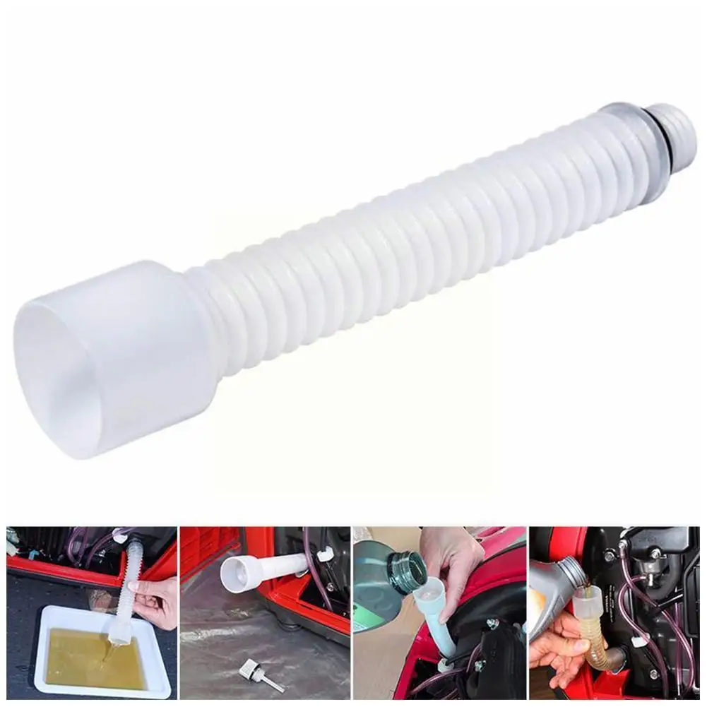 

Flexible Oil Change Funnel Parts Motor Generator Refueling Tool Filter Practical Compression Accessories Stretchy Pipe R5D6