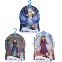 disney frozen ii elsa anna girl paly house cute kawaii doll gifts toy model anime figures collect ornaments