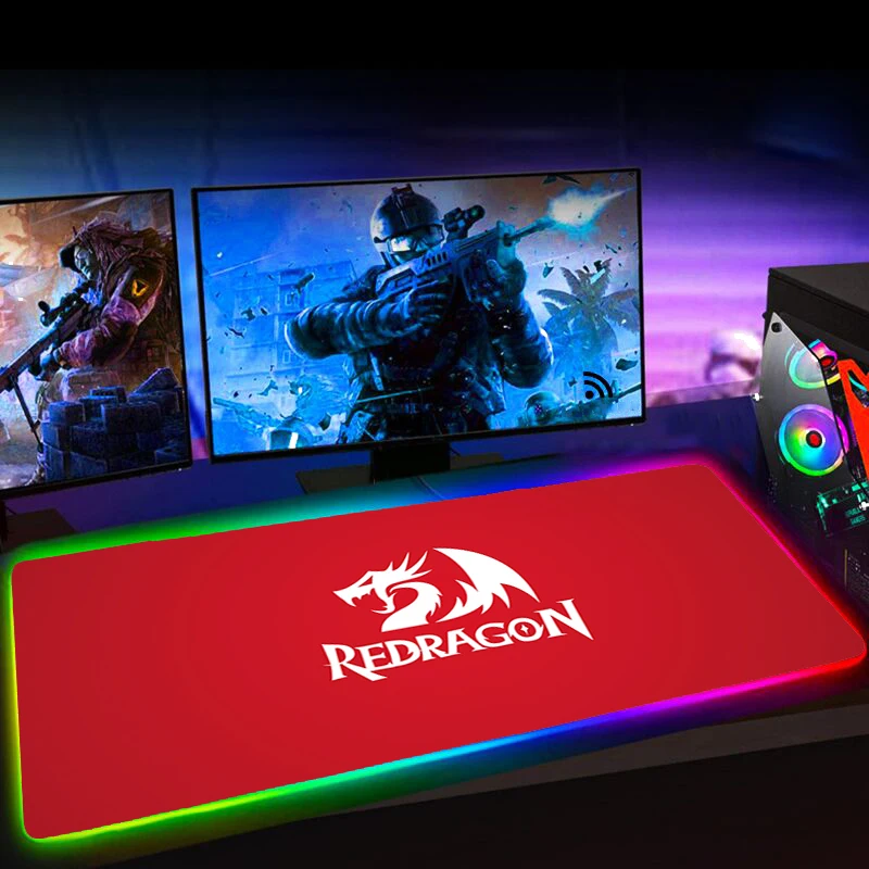 Коврик для мыши Redragon RGB большой игровой компьютерный коврик Настольный с