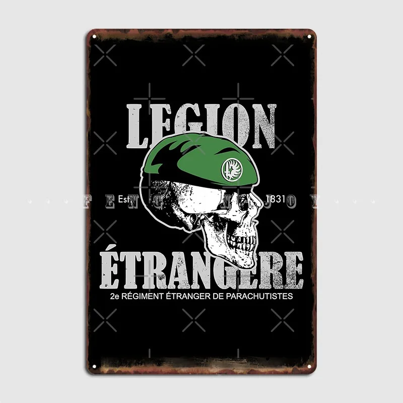 

Légion Étrangère 2 Rep French Foreign Legion Paratrooper Poster Metal Plaque Club Bar Wall Decor Tin Sign Posters