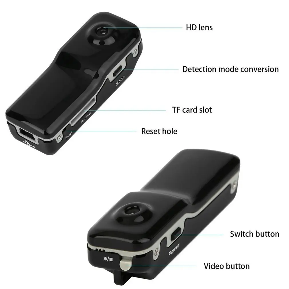 Мини DV DVR видеокамера с высоким разрешением веб-камера рекордер Спортивная