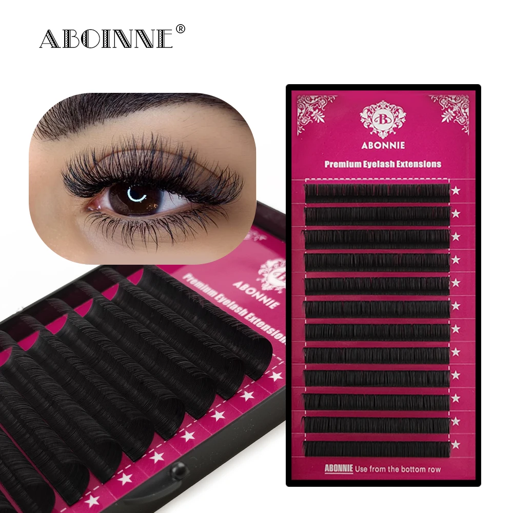 

Abonnie Eyelashes Maquiagem Faux Mink Eyelashes 12 Rows Individual Eyelash Premium Mink Lashes Maquillaje Cilios