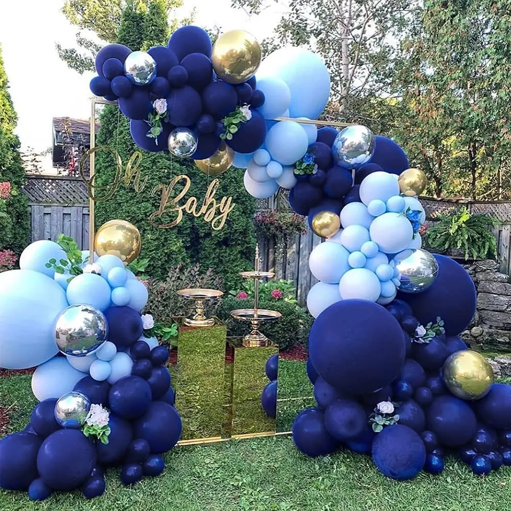 

Blue Birthday Balloon Decor Wedding Balloon Arch Birthday Party Decorations Kids Boy Girl Baby Shower Proposal Engagement Supply