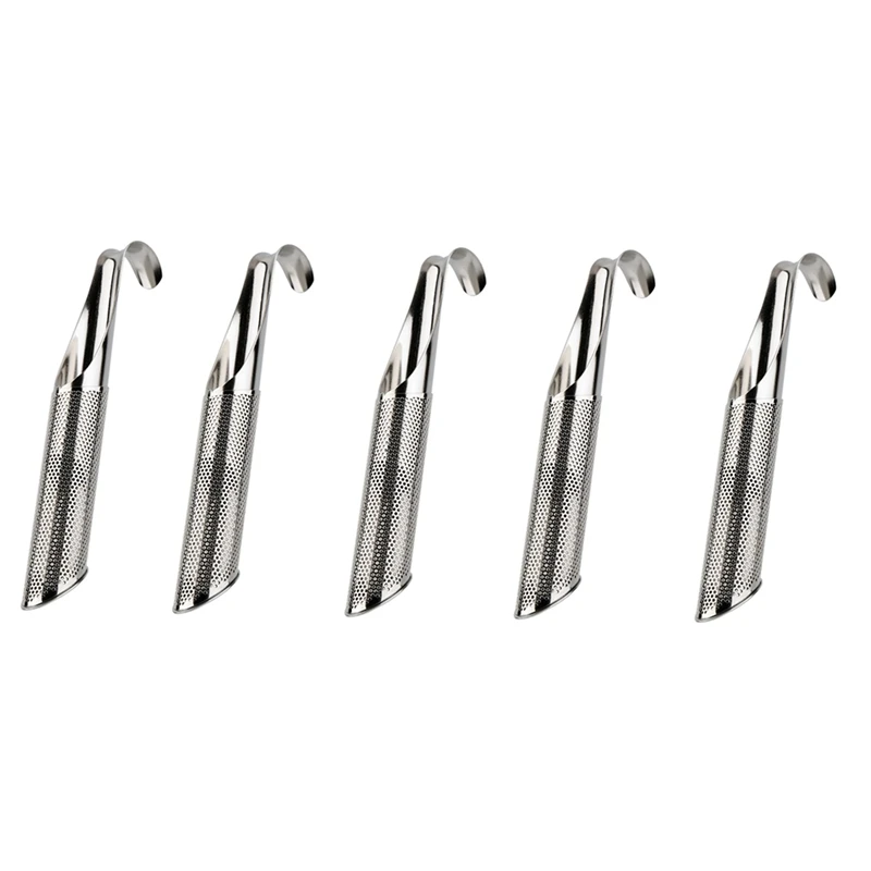 

5Pcs Stainless Steel Tea Strainer, Tea Diffuser Tea Infuser for Loose Tea, Coffee, Spices, Long-Handle Tea Filter