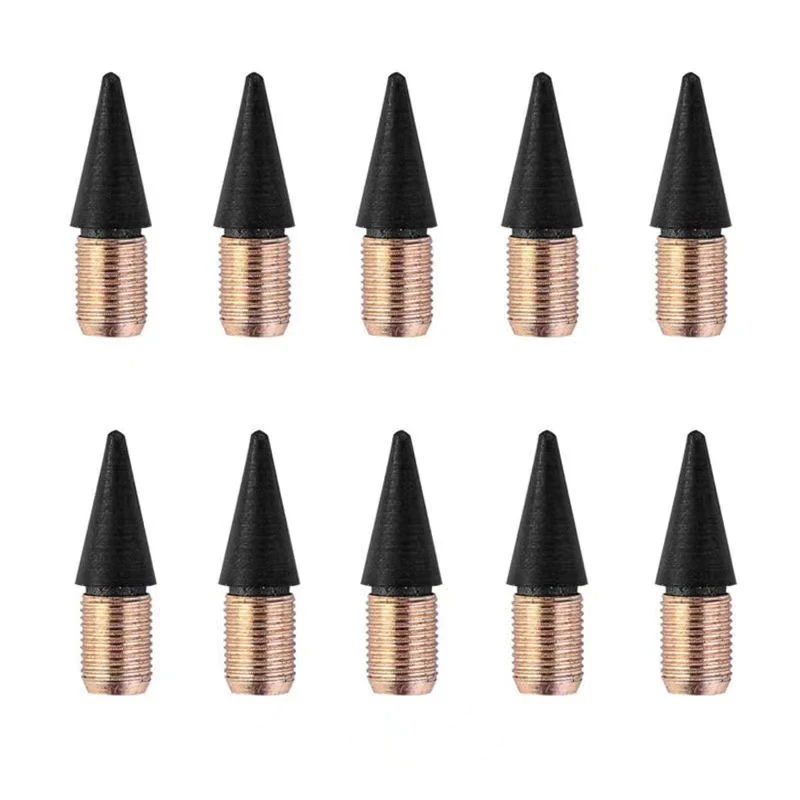 Gold Silver Universal Eternal Pencil Head For No Ink Pen Unlimited Writing