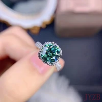 d color diamond set single ring 925 sterling silver 1ct wedding suggest bride engagement eternal custom mosan diamond
