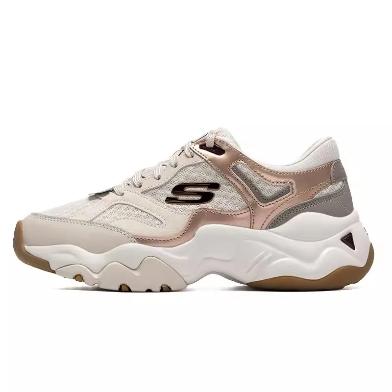 Skechers Women's sneakers Fashion Casual shoes Retro shock-absorbing Panda