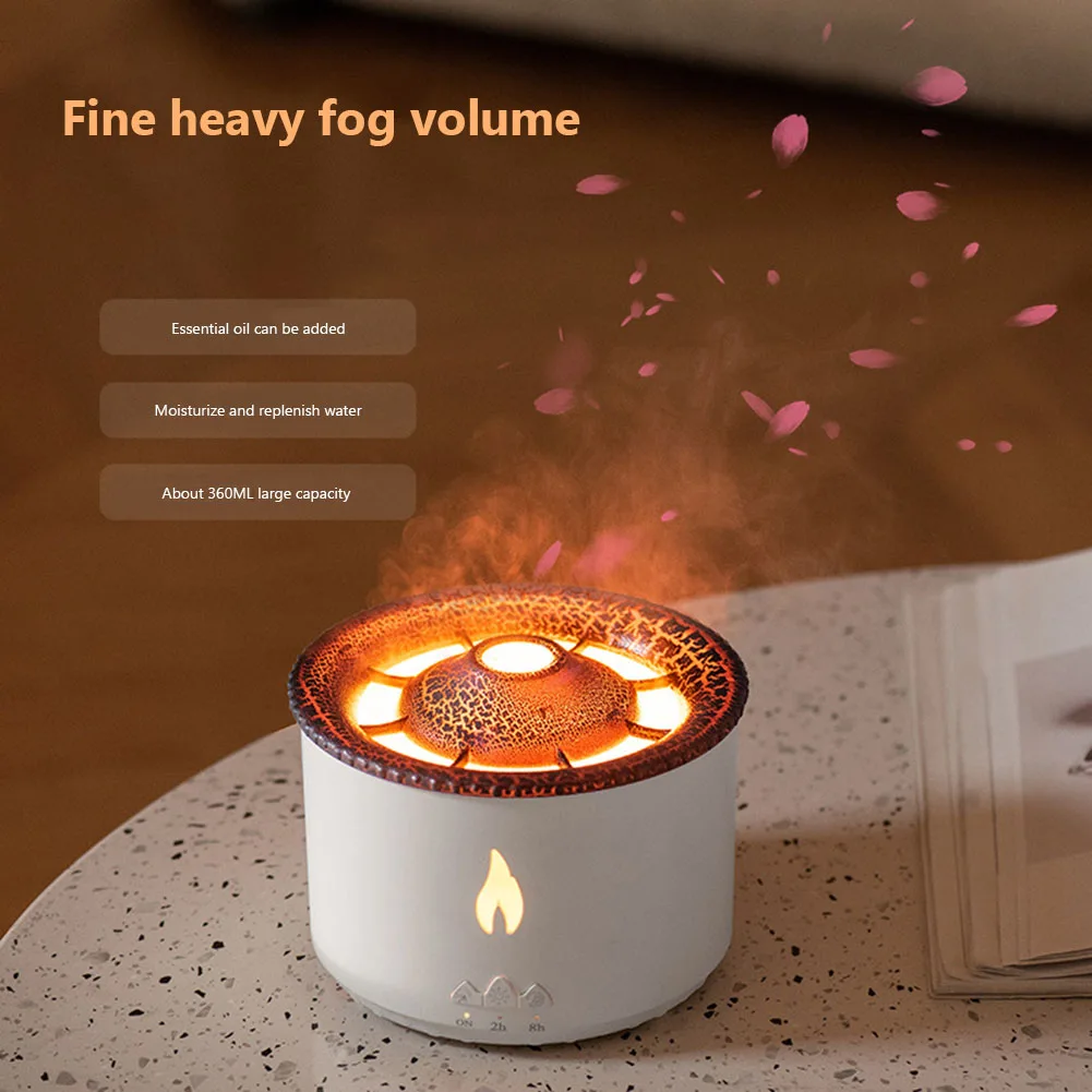 

Fragrance Diffuser Relieve Fatigue Jellyfish Flame Mini Aroma Diffuser Home Appliance Portable Supplies for Home Office Yoga