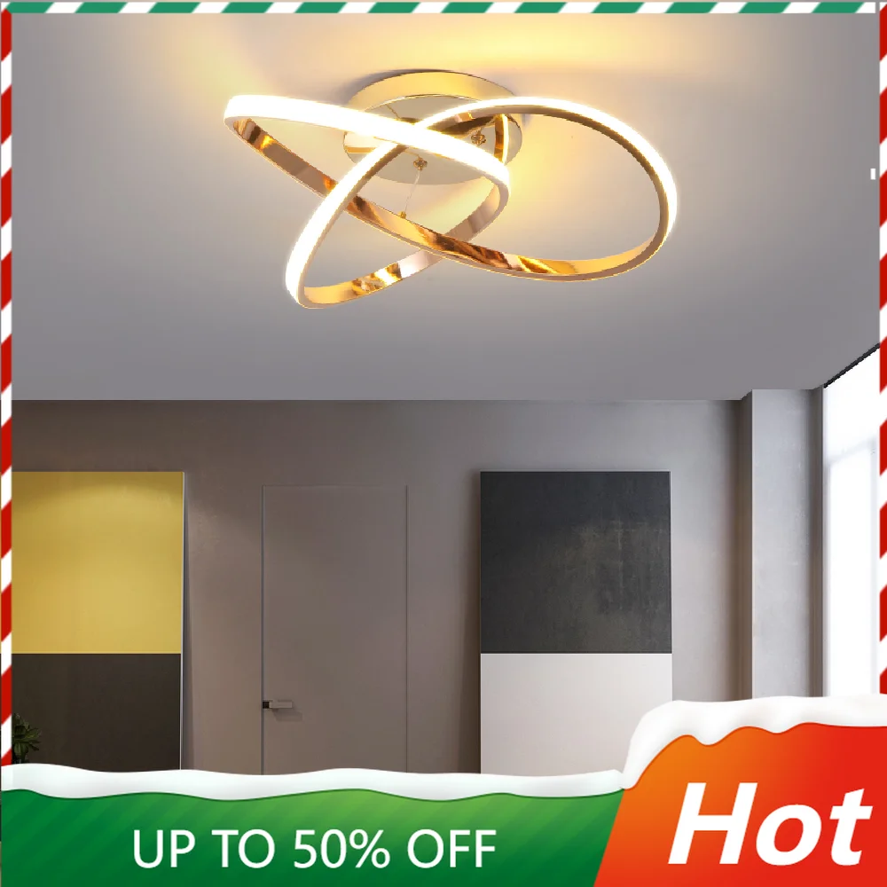 

Rose Gold Plated LED Ceiling lamp Pendant Hanging Light Fixtures Living Room Cloth Store Hotel Hall Dinner Chandelier