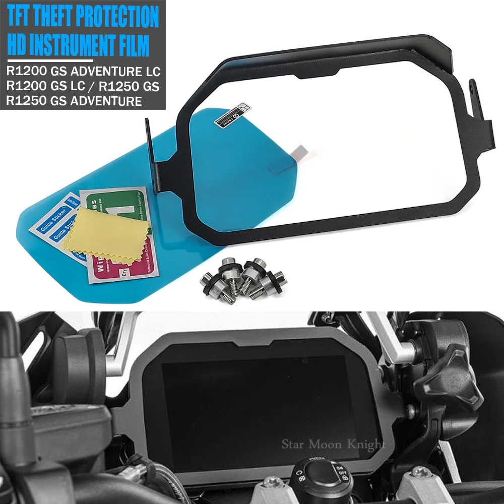 

TFT Theft + Instrument Film Protection For BMW R1250GS GS R 1250 1200 GS R1200 R1200GS Adventure LC ADV Screen Anti Theft Brace