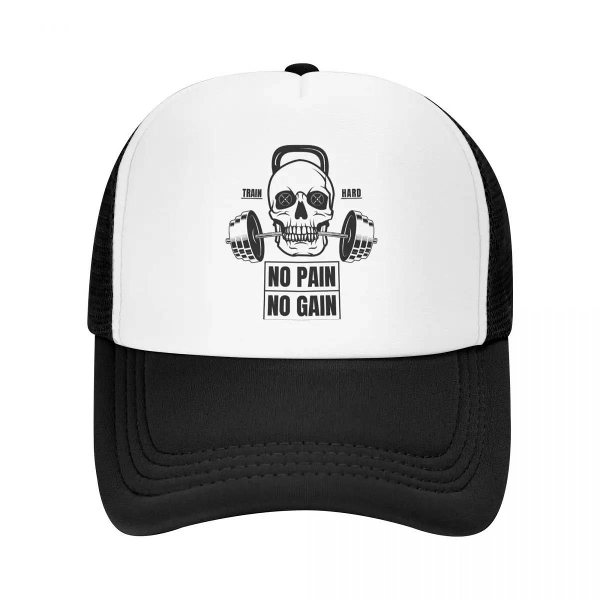 

Custom No Pain No Gain Baseball Cap Men Women Adjustable Bodybuilding Fitness Gym Trucker Hat Outdoor Snapback Caps Sun Hats