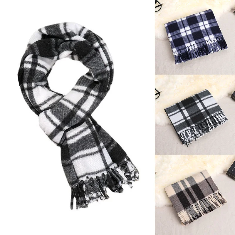 Классический кашемировый клетчатый шарф