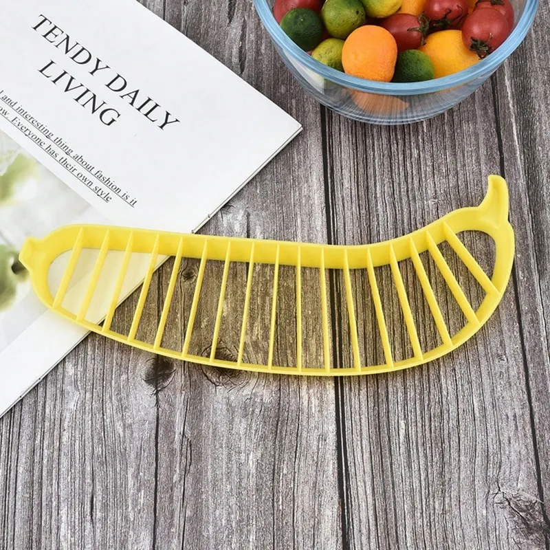 1 шт. Ломтерезка для бананов и фруктов Все в одном-легко разрезает бананы