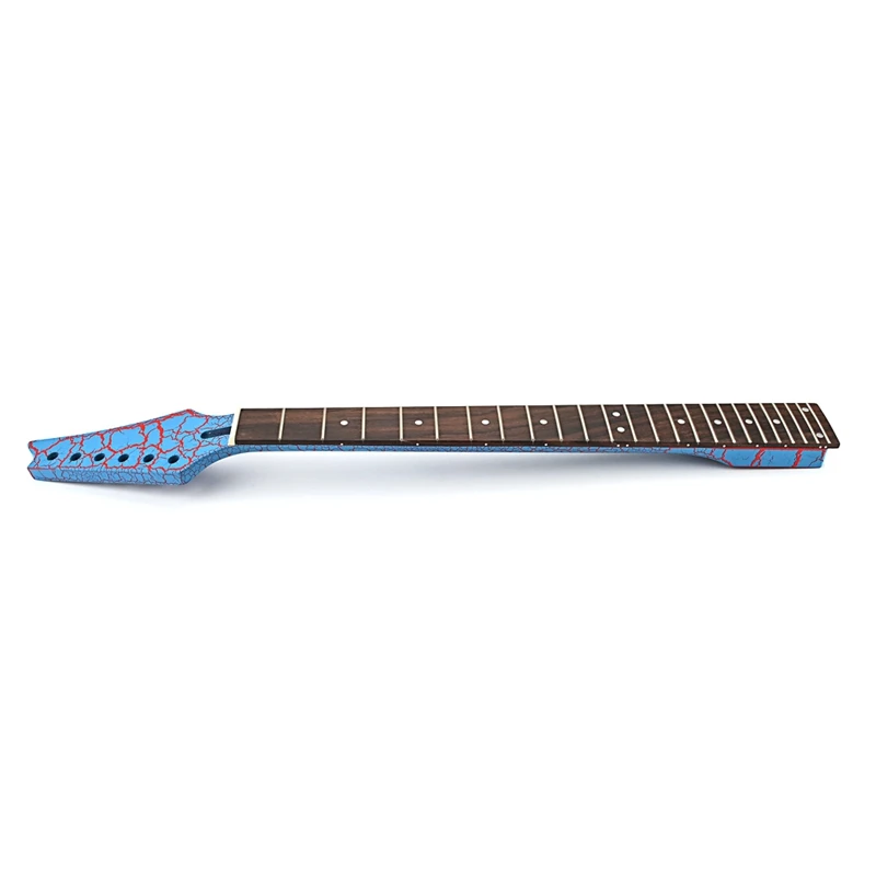 Blue Burst Crack Design Electric Guitar Neck 24 Frets Rosewood Fingerboard Inlay Dots Guitar Accessories enlarge