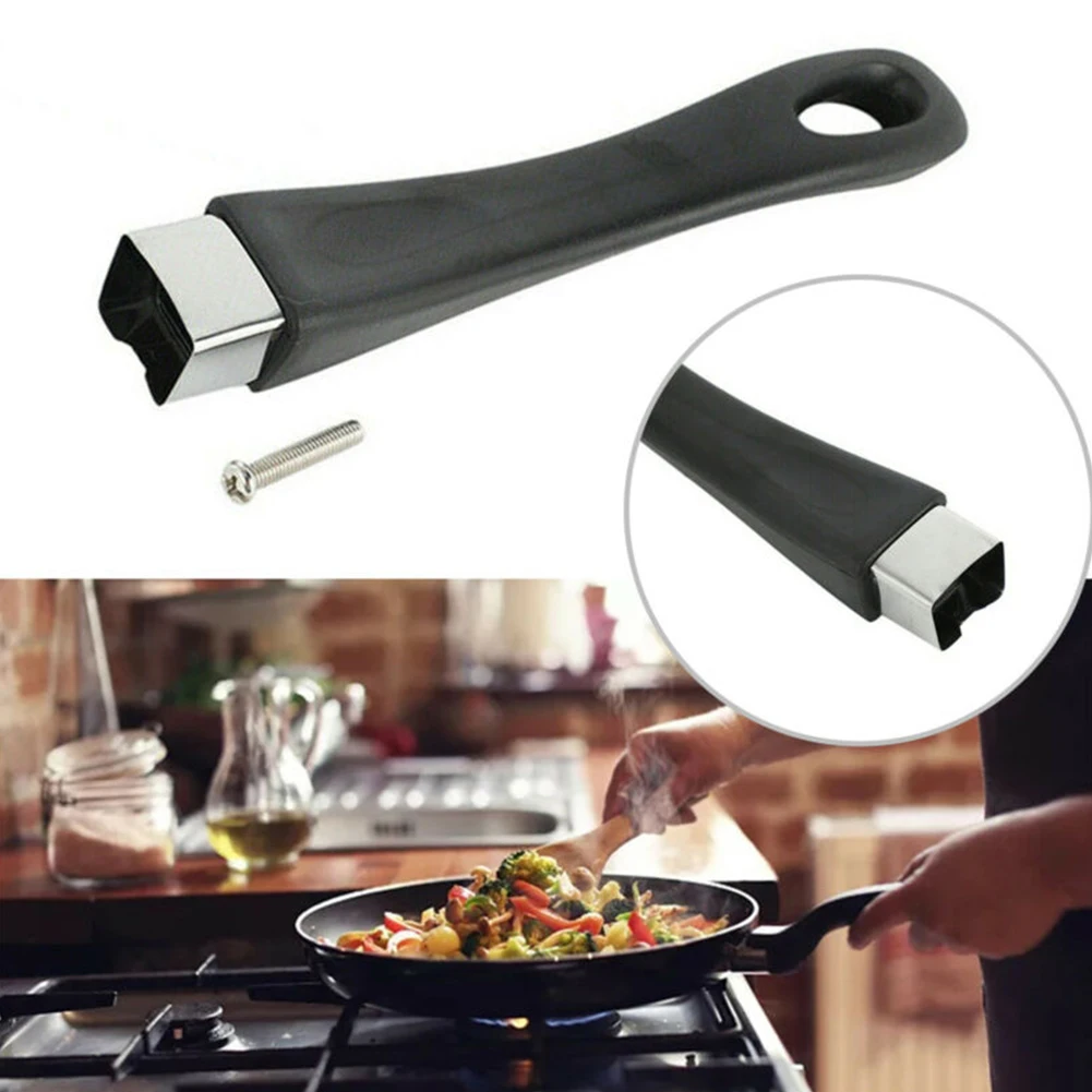 

Black Pan Handle Heat Resistant Handle Cookware Parts Frying Pan Frying Pan Non Stick Pot General Insulation Can Be Hung